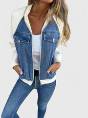 Zoeylynn | Chaqueta favorecedora con cuello de pico para llevar a capas