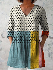 Lillian | Architectural Grid Dot Top