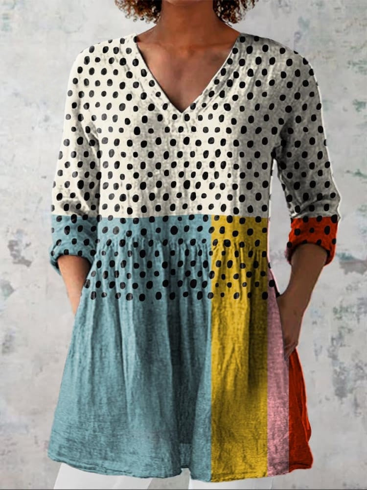 Lillian | Architectural Grid Dot Top
