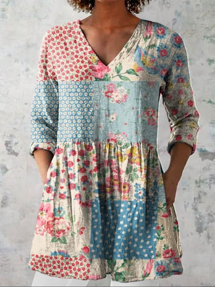Emily | Vintage Floral Patchwork Blocks
