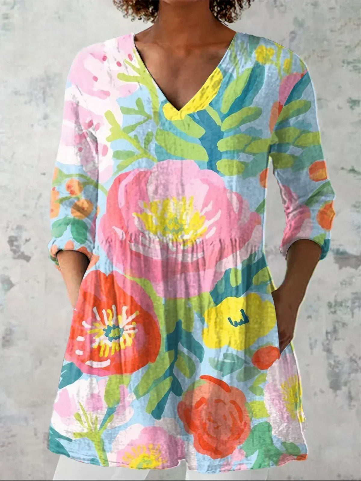 Stella | Soft Watercolour Floral Shirt