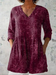 Aria | Motif floral romantique aux volubilis