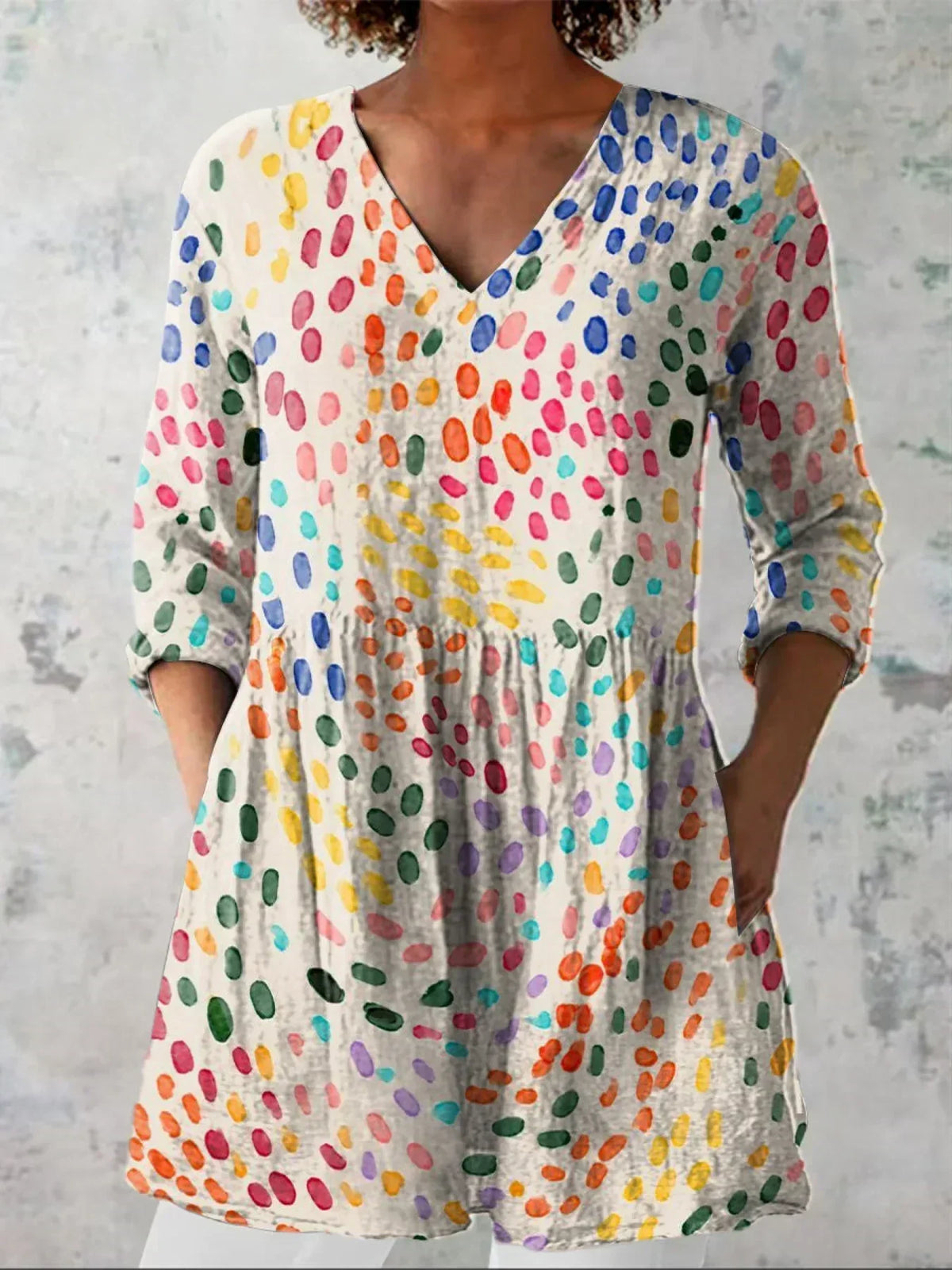 Hannah | Soft Watercolour Polka Dot