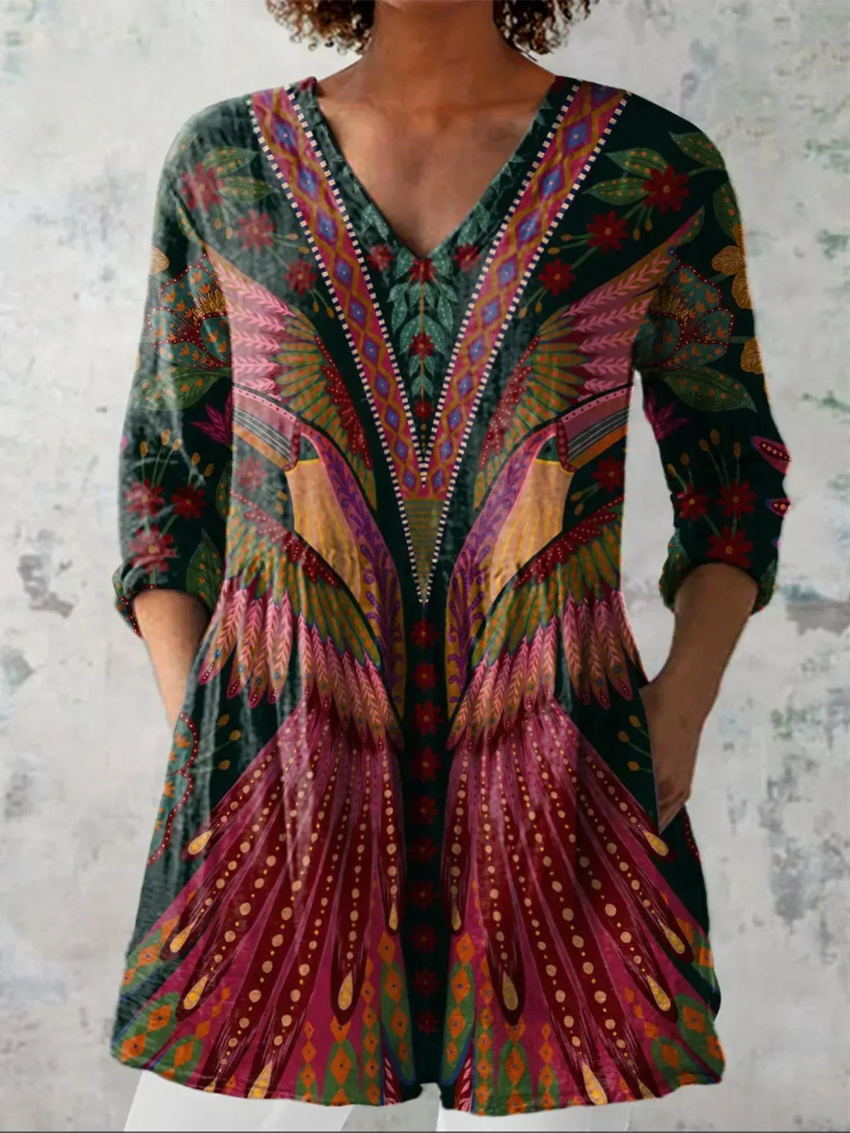 Ruby | Bold Tropical Bird Print