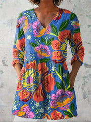 Abigail | Bright Tropical Floral Top