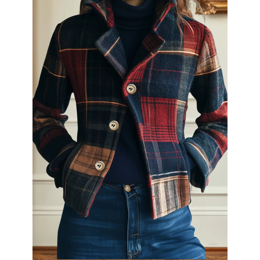 Kim | Tailored Colourful Plaid Wool
