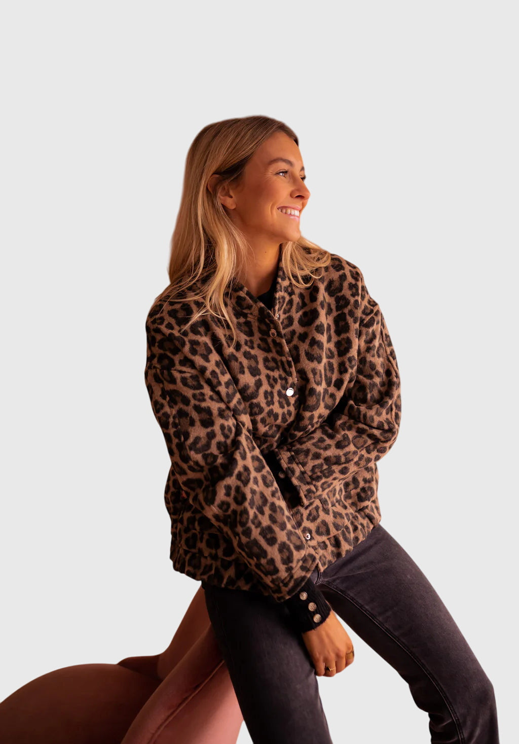 Elodie | Bold Leopard Print Jacket