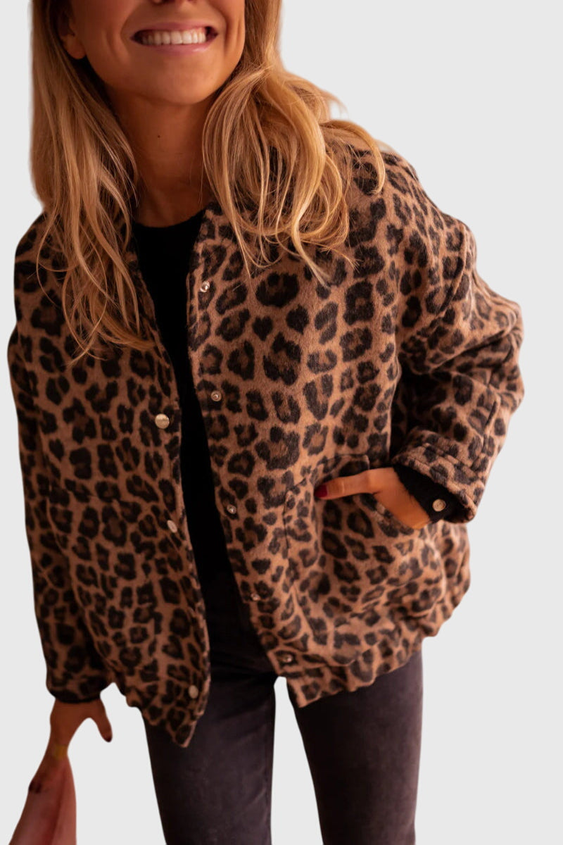 Elodie | Bold Leopard Print Jacket