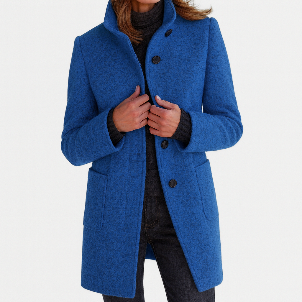 Britt | High Collar Warm Coat