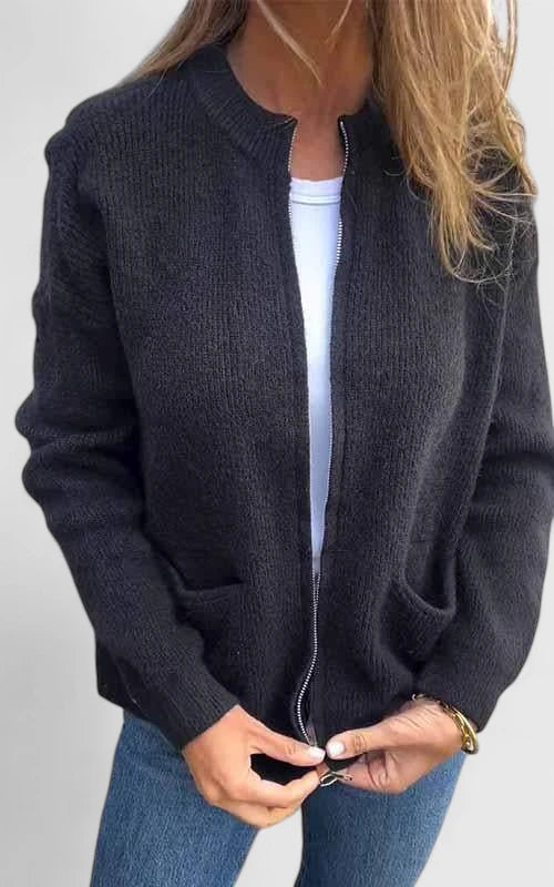 Anzhelynn | Round-Neck Adjustable Jacket