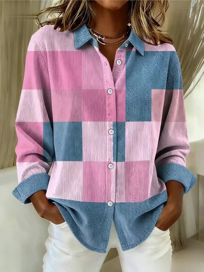 Kanya | Structured Denim Hooded Blouse