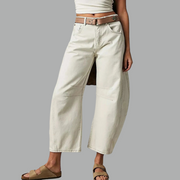 Christina | Coffee Wide-Leg Jeans