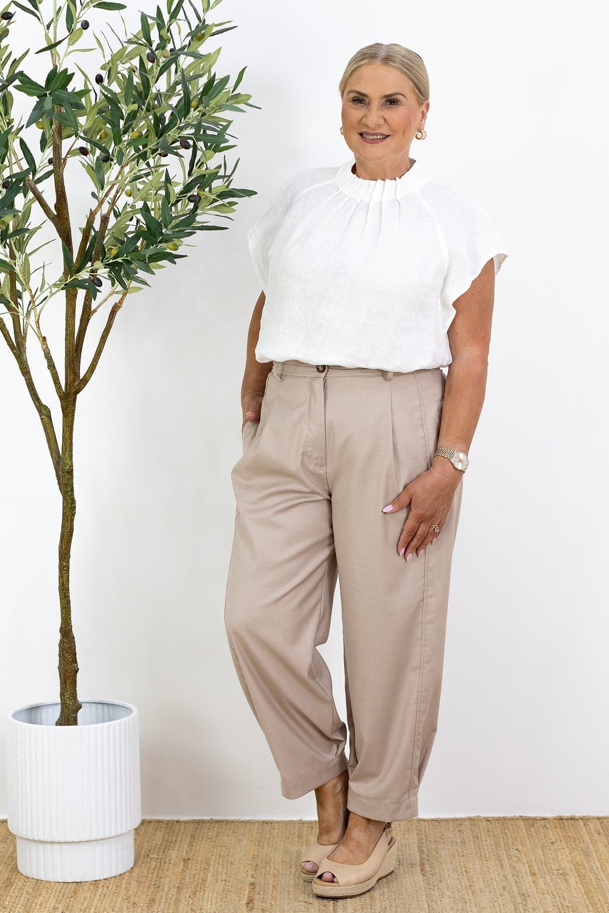 Catriona | Lightweight Relaxed Tailored Trousers